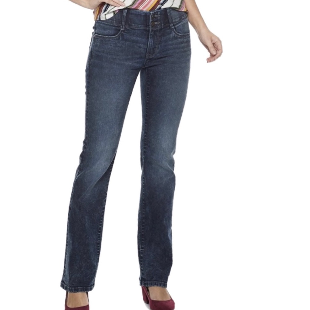 NWT Apt 9 Bootcut Jeans Tummy Control sz 8P SHORT